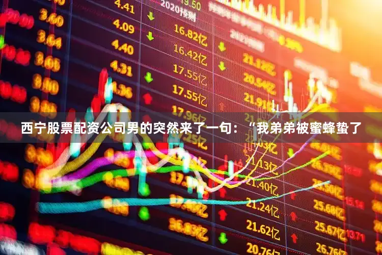 西宁股票配资公司男的突然来了一句：“我弟弟被蜜蜂蛰了